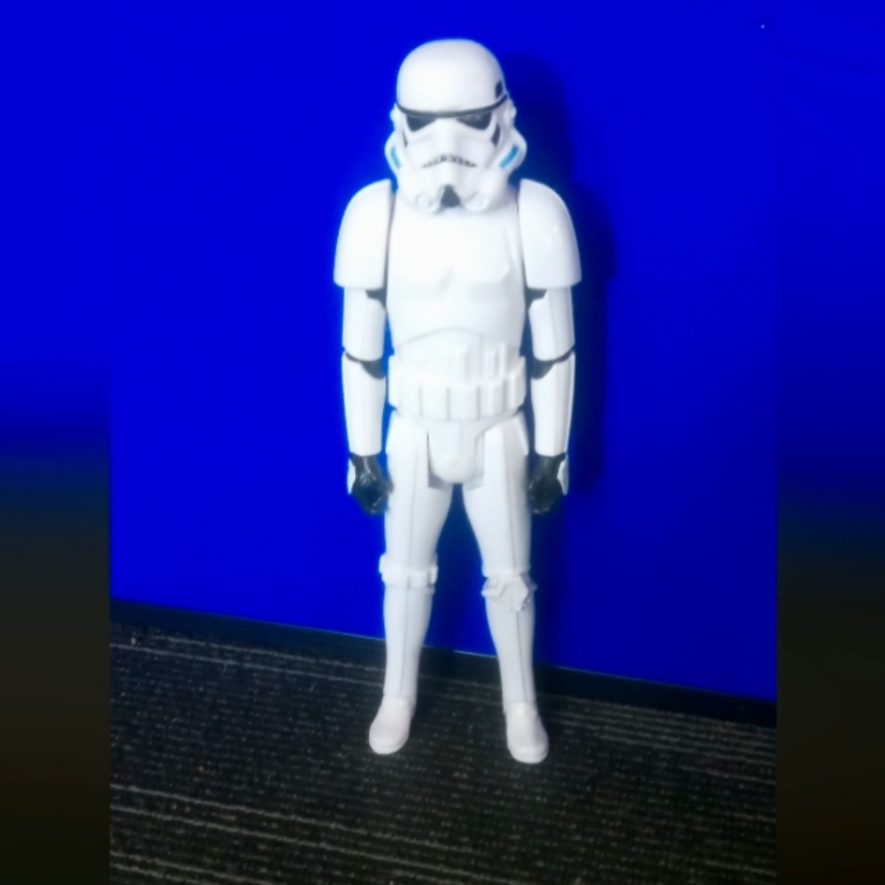 White Stormtrooper Action Figure vintage 2013 12inch tall